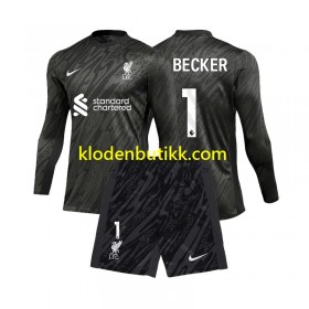 Liverpool Alisson Becker 1 Keeper Barn Hjemme Fotballdrakt 2024/25 Langermet